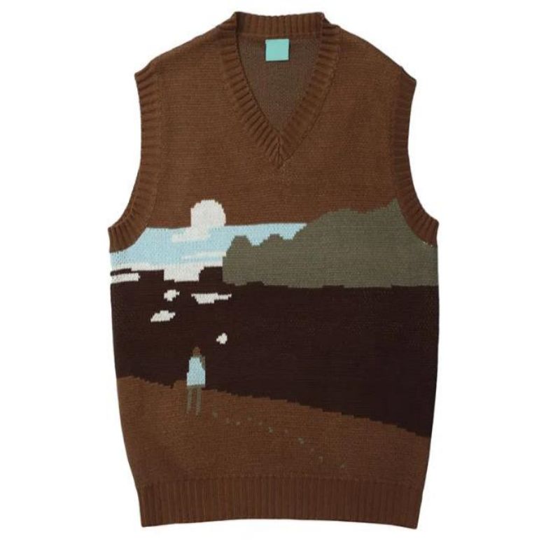 Aangepast logo oem gebreide trui heren \\\\ \'s trui vest