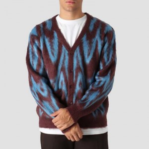 Hoogwaardige aangepaste patroon gebreide Jacquard Design Men \\\\ \'S Cardigan Sweater