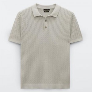 Aangepaste ontwerper zomer korte mouw gebreide pullover cotton heren \\\\\\\\\\\\\'s truien